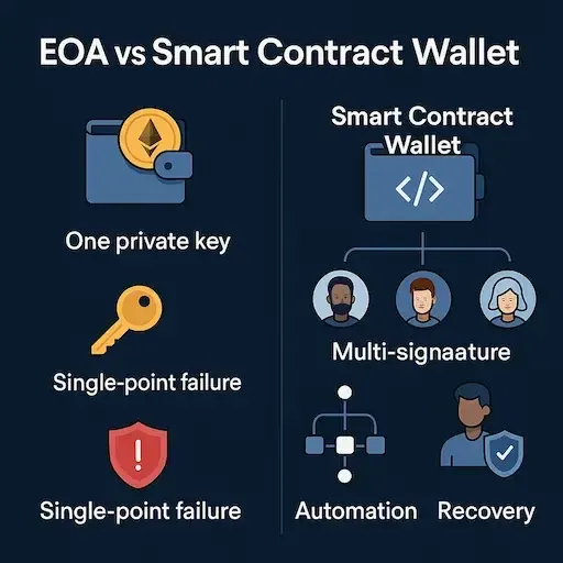 EOA vs Smart contract wallet