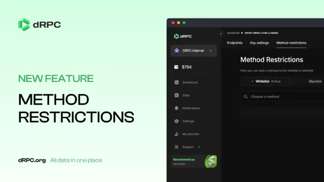 Product Update: Method Restrictions