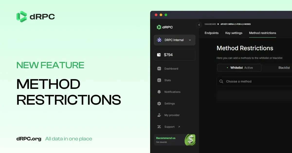 Product Update: Method Restrictions