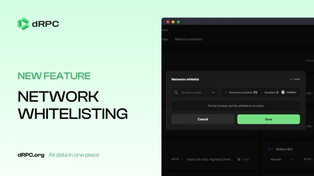 New Feature — Control Chain Access with Network Whitelists