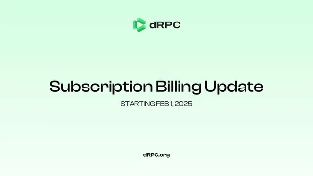 Important Update: Subscription Billing Starting February 1, 2025