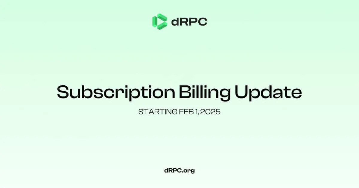 Important Update: Subscription Billing Starting February 1, 2025