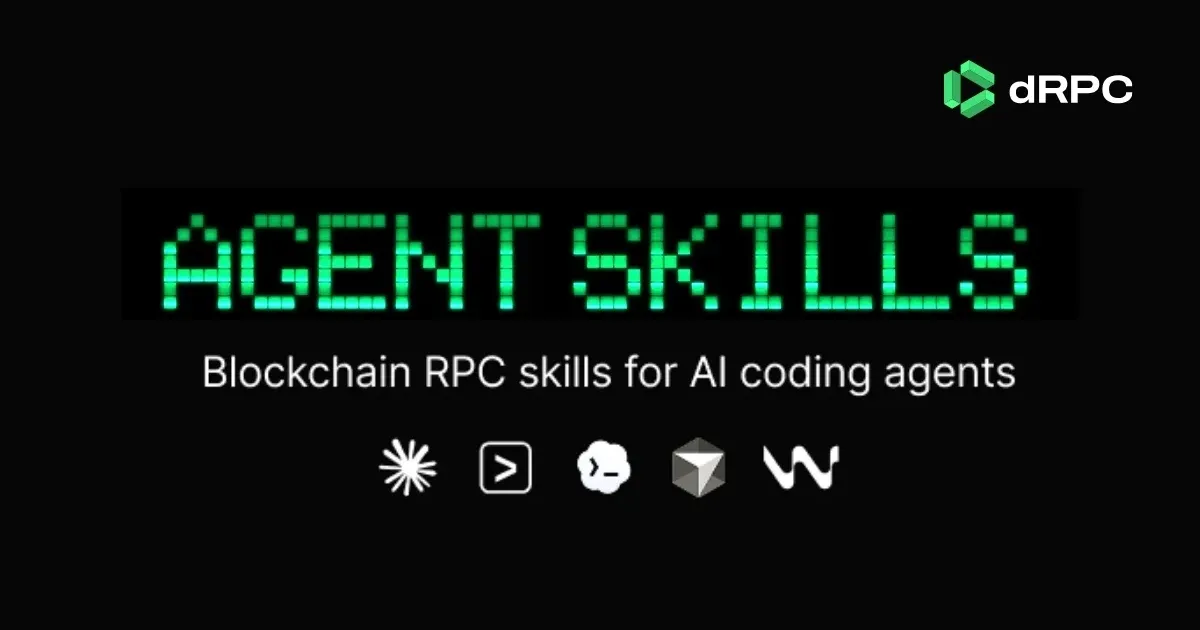 Agent Skills for RPC: Access Blockchain Data via AI Agents with dRPC