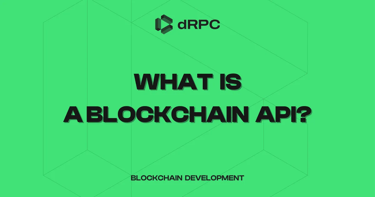 What is a Blockchain API?