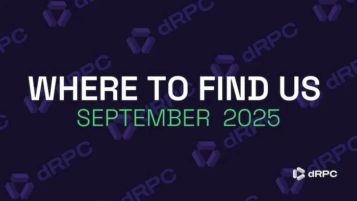 Meet dRPC Around the World — Hackathons & Conferences in September 2025