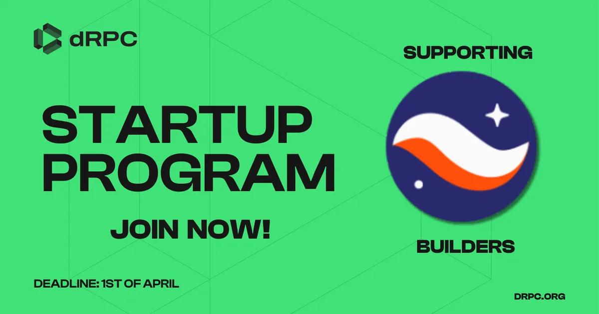 dRPC Startup Program: Supporting Starknet Devs