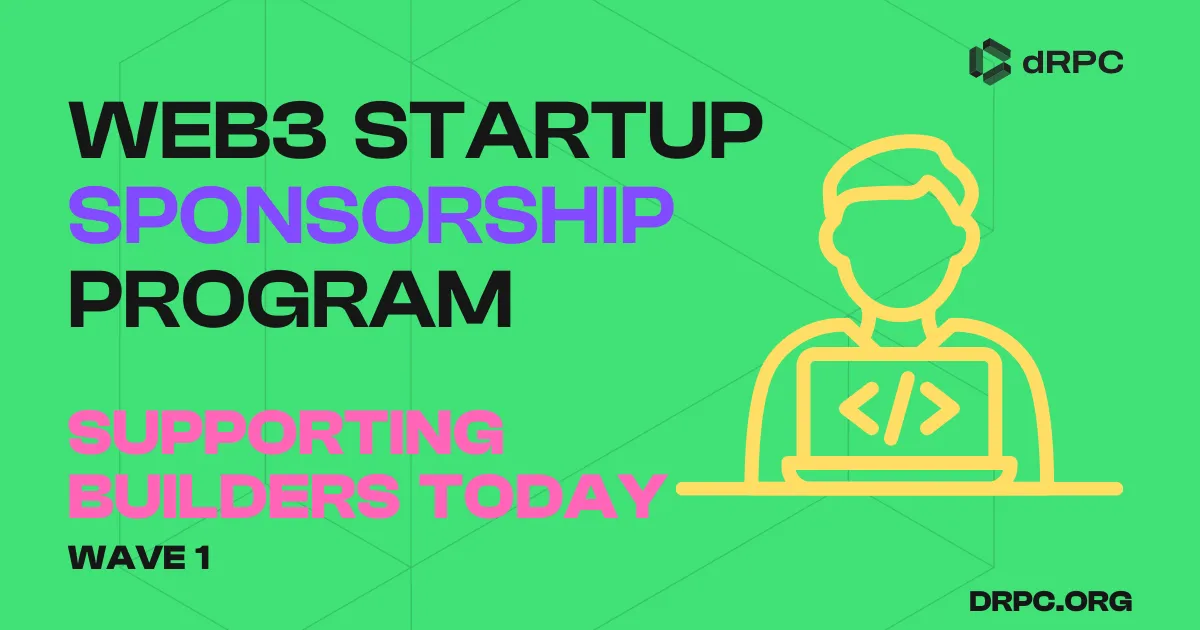 dRPC Startup Sponsorship Program Kick-Off