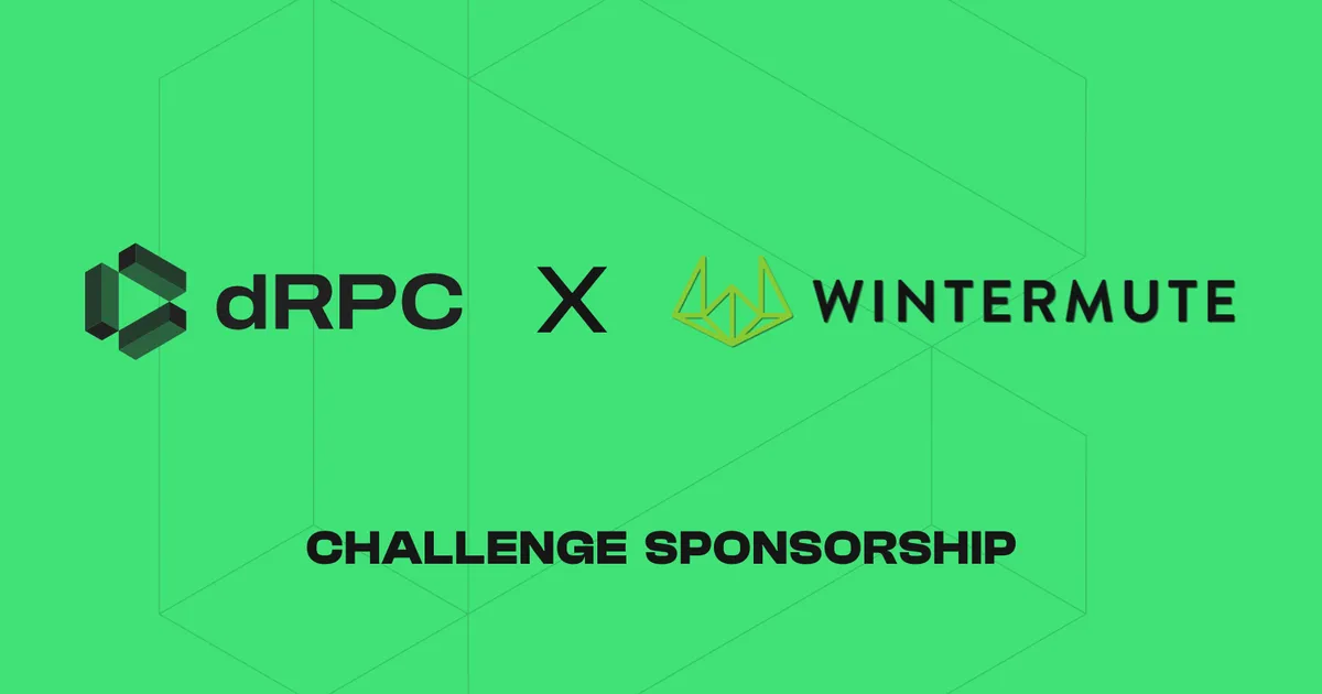 Embracing Innovation: dRPC Sponsors the Wintermute Alpha Challenge!