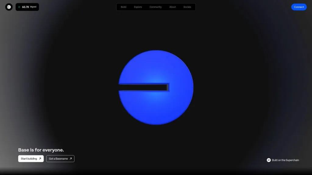 Base blockchain website