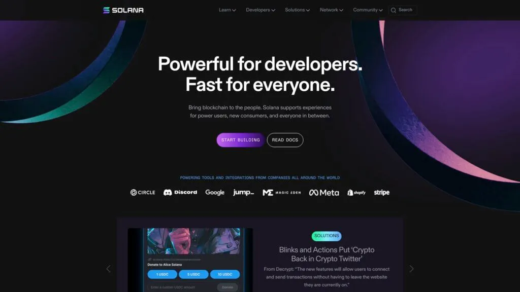 Solana Website