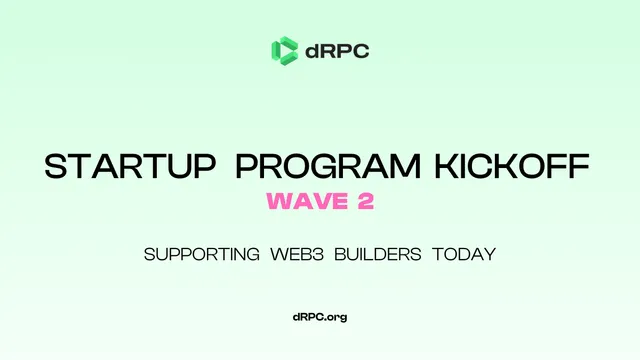 dRPC Startup Sponsorship Program Kick-off (Wave 2)