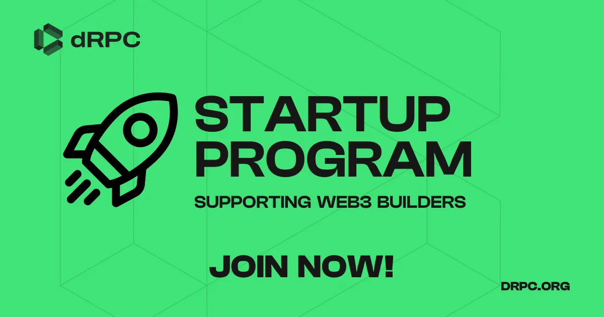 dRPC Startup Program: Supporting Builders Today