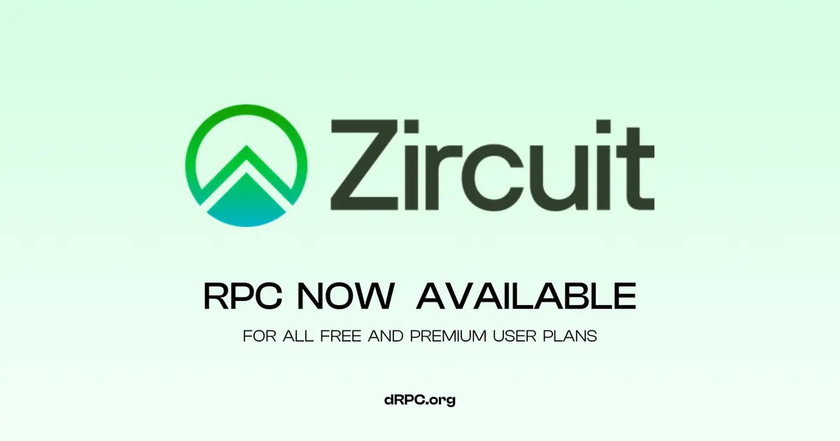 dRPC Adds Support for Zircuit RPC
